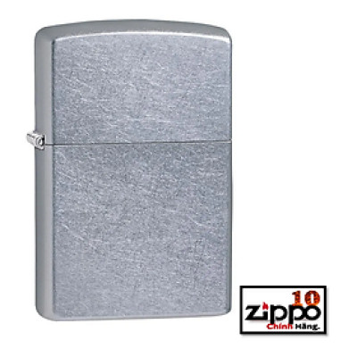 Bật lửa Zippo 207 Classic Street Chrome (vỏ đồng thau mạ crom xước bụi) - Chính Hãng 100%