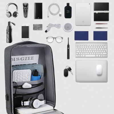 Balo Nam Tích Hợp Khóa Chống Trộm Cao Cấp Teement, Chống Rạch, Chống Nước, Chống Xước Thời Trang Phong Cách Mới - Hàng Chính Hãng