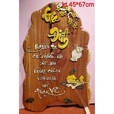 TRANH GỖ GHÉP - CHỮ THƯ PHÁP NGHỆ THUẬT