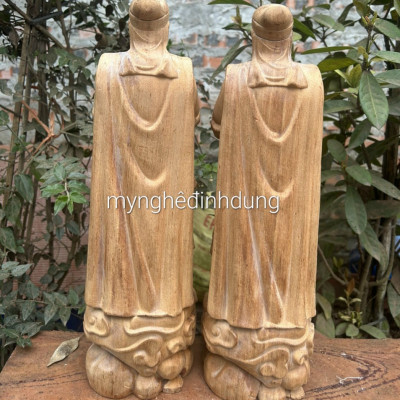 Tượng trần quốc tuấn trần hưng đạo vương bằng gỗ ngọc am thơm nức kt cao 40×14×13cm