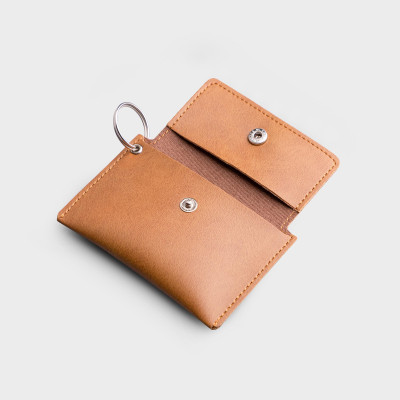 Ví Trita ( Thời trang nam nắp gập kiểu vuông - Ví móc khóa da liberal RMK1 )