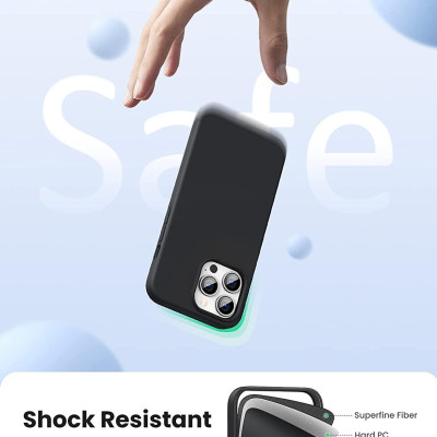 Ugreen UG80677LP546TK Màu Đen Silicone Ốp Lưng Iphone 13 Pro Max 6.7inch - HÀNG CHÍNH HÃNG