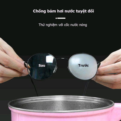 Combo 200 Khăn Lau Mắt Kính Nano Chống Mờ Sương Công Nghệ Nhật Bản - Chính Hãng 