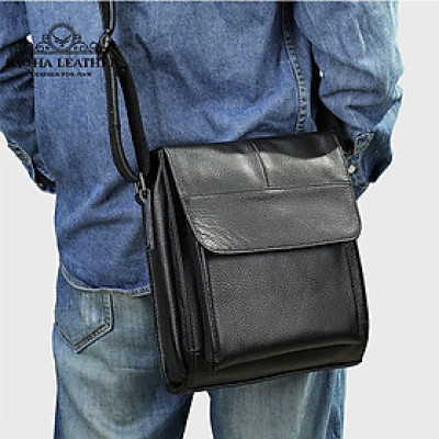 Túi đeo chéo nam da bò thật cao cấp BAOHA LEATHER BHM7433
