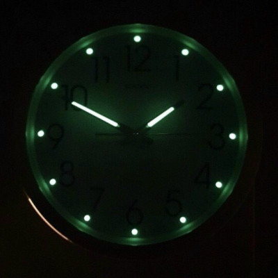 Đồng hồ treo tường KN-S25w dạ quang (38cm)