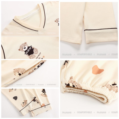 Bộ Mặc Nhà - Đồ Bộ Ngủ Nữ Chất Thun Cotton Dài Tay Thu Đông Họa Tiết Dễ Thương Thời Trang 2022