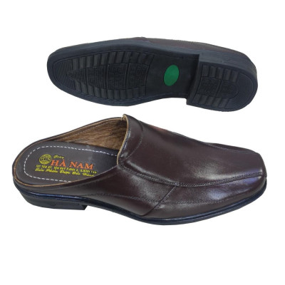 Dép Bít Mũi Nam Da Bò Thật TiTi ĐÔ Cao Cấp GSB20138