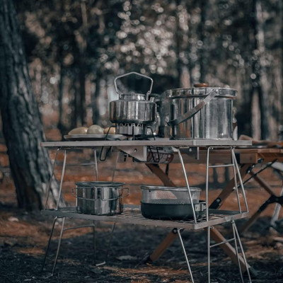 Kệ để đồ dã ngoại Campingmoon CK-2 (kệ đôi)