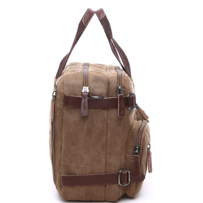 Túi xách nam công sở 2 trong 1 vải cavans cao cấp size 15,6inh và size 17.3inh phong cách mới