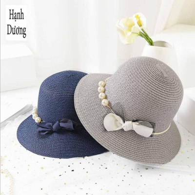 Nón tai bèo mũ rộng vành du lịch biển dành cho nữ chất liệu cói thoáng mát, che nắng cực tốt phù hợp cho dịch đi du lịch