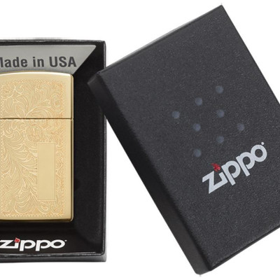 Bật Lửa Zippo Venetian Slim Brass 