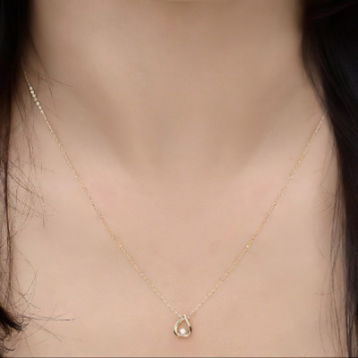 Set Dây Chuyền Vàng 14K Mặt Trái Tim - MOON Jewelry