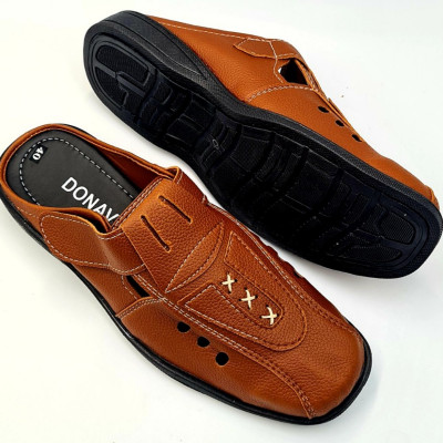 Giày lười nam DONAVY thanh lịch may full quai và đế bao đi mưa
