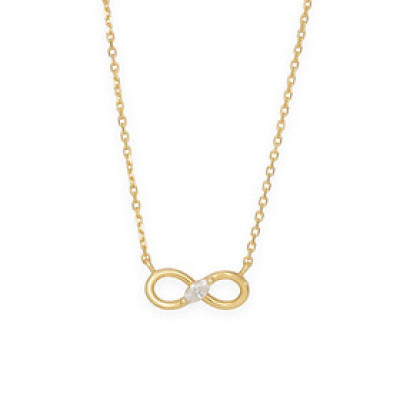 Dây chuyền vàng 14k biểu tượng vô cực