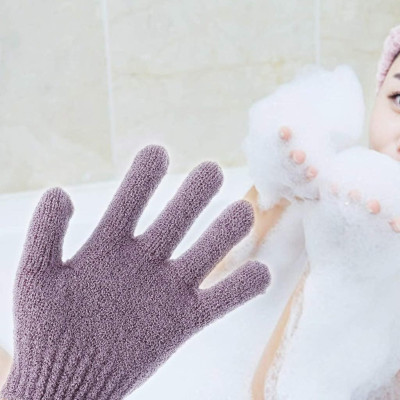 Găng tay tắm Cơ Thể tế bào chết Bao tay tẩy da chết Loại Xịn (1 đôi) có móc treo