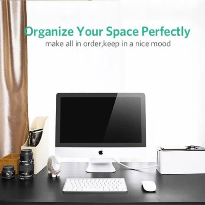 Ugreen UG30397LP110TK Size S 27X12X13CM Màu Trắng Hộp đựng ổ cắm điện tiện lợi - HÀNG CHÍNH HÃNG