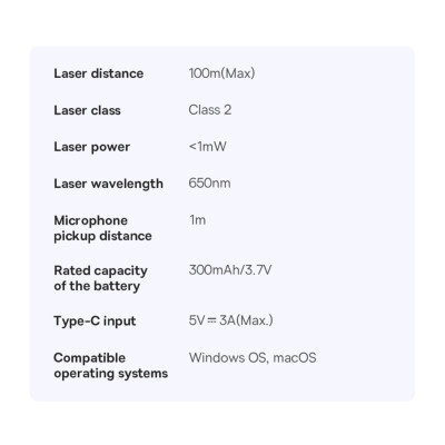 Bút Trình Chiếu Thông Minh Baseus Orange Dot AI Voice (Dual-Laser, AI-Powered Voice-to-Text) - Hàng chính hãng