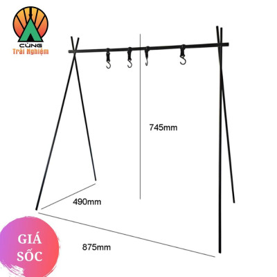  Giá Treo Đồ Tiện Lợi Thiết Kế 4 Móc dùng Cho Du Lịch Dã Ngoại Cắm Trại NatureHike NH19BJ082
