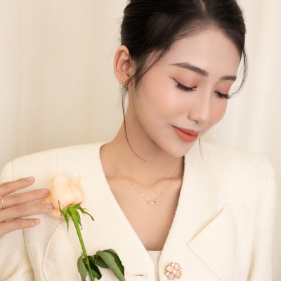 Dây chuyền vàng 14k biểu tượng vô cực