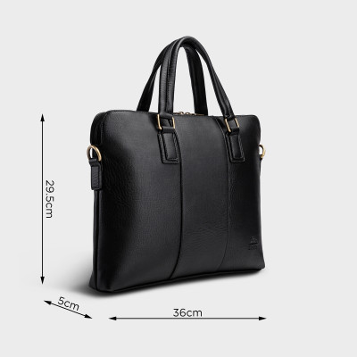 Cặp Công Sở Lata ( Thời trang nam basic đựng laptop 14,6 inch - Cặp da CA29 )