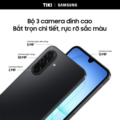 Điện Thoại Samsung Galaxy A17 5G (8/128GB), Camera 50MP & IOS, Kính Cường Lực Gorilla Victus, AI Gemini - Hàng Chính Hãng
