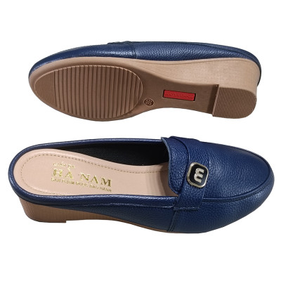 Sục Nữ Đế Xuồng HA NAM Da Bò Thật Đế Cao Su 5cm DNU2185