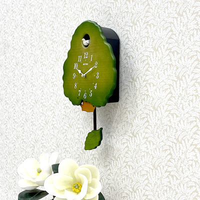 Đồng hồ treo tường Nhật Bản Rhythm Cuckoo 4MJ413RH05 – Kt 29.4 x 43.6 x 9.7cm, Vỏ gỗ. Dùng PIN.