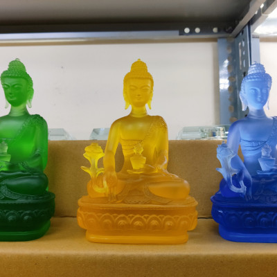 Bộ tượng phật dược sư lưu ly 7 màu