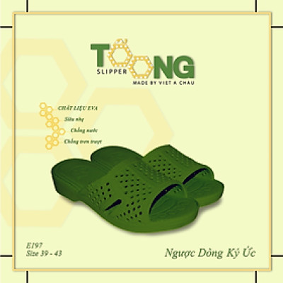 Dép tổ ong XANH RÊU nhựa EVA siêu bền, siêu nhẹ, chống trơn trượt, đế dày (FORM LỚN ĐẶT LÙI 1-2 SIZE) Dép Nam Nữ Nhiều Màu Sắc