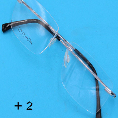 Mắt kính lão ti-tan bạc không viền 868