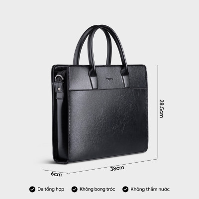 Cặp công sở Trita ( Thời trang nam đựng vừa laptop 13.3 inch - Cặp da TCA21 )
