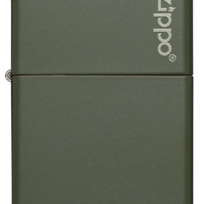 Bật Lửa Classic Green Matte Zippo Logo 221ZL