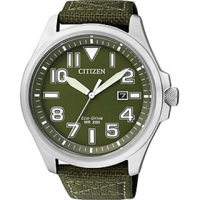 Đồng Hồ Nam Citizen Dây Vải Nato AW1410-32X - Mặt Xanh
