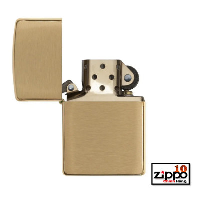 Bật lửa Zippo Armor Brushed Brass SKU: 168 - Chính hãng 100%