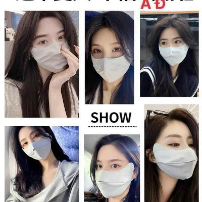 KHẨU TRANG MẶT NẠ CHE GÒ MÁ, CHỐNG TIA CỰC TÍM UPF50+ MÃU MỚI