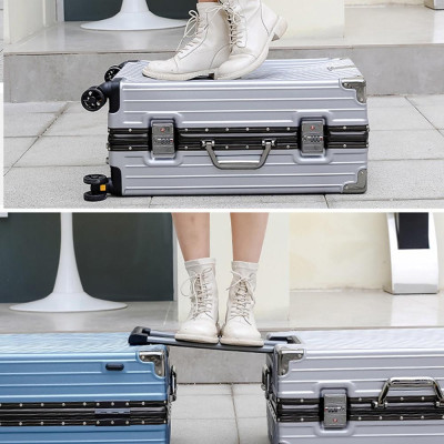 [Size 20inch] Vali Khung Nhôm Vân Nhám Chống Trầy Xước NiceVilla