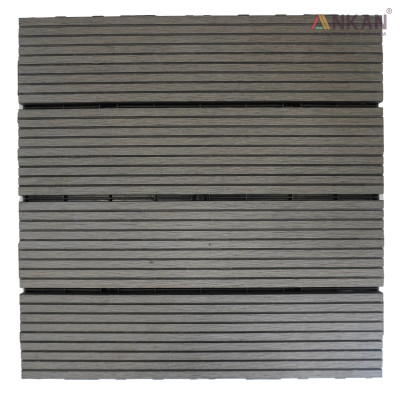 Miếng Lót Sàn Nhựa Composite Màu Gi Xám Cao Cấp, Lót Sàn Ban Công Nhà Tắm, Vỉ Dày Chắc Chắn Có Vít Ốc Dưới Nan