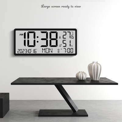 Đồng Hồ LCD Màn Hình Lớn Đa Năng Báo Thức, Nhiệt Độ, Độ Ẩm - L04
