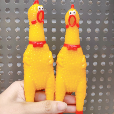 Đồ Chơi Con Gà Trống Kêu Có Còi Chút Chít Cho Chó Mèo Nhiều Size