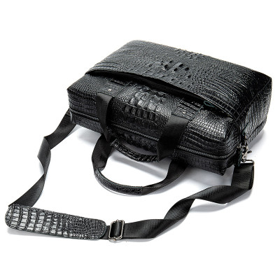 Túi xách nam DA BÒ THẬT họa tiết cá sấu – BEE GEE CCS5549