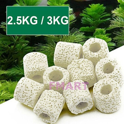 Sứ Lọc Hồ Cá 2.5/3KG vật liệu lọc nước bể cá cảnh, hồ thủy sinh cao cấp 
