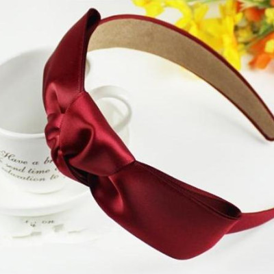 Bờm cài tóc nữ bọc lụa trơn nhiều màu BN42