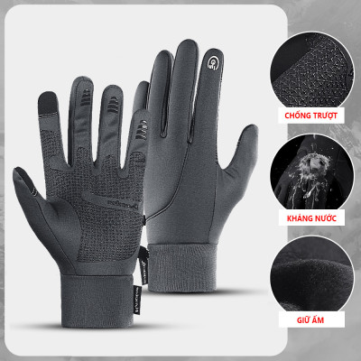 Găng tay giữ ấm mùa đông chống gió, kháng nước mưa eXtreme GT2302 Bao tay thể thao cảm ứng điện thoại, găng tay đi xe máy, xe đạp lót nỉ cho nam nữ, bảo hộ đi phượt
