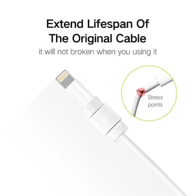Ugreen UG40705LP127TK Màu Trắng Đầu bọc bảo vệ cho cáp sạc điện thoại + máy tính bản - HÀNG CHÍNH HÃNG