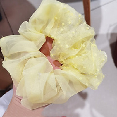 Dây buộc tóc scrunchies size lớn dễ thương HD137