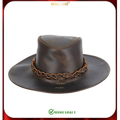Mũ phớt cao bồi - Mũ cao bồi - Mũ golf thủ - Chất liệu da thô nguyên miếng cao cấp nhãn hiệu Macsim