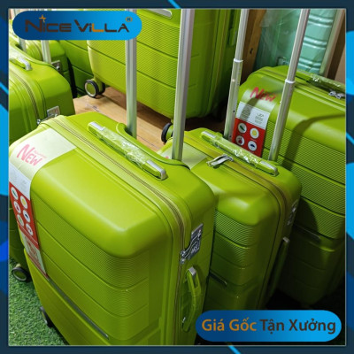 Vali Nhựa Dẻo PP NiceVilla Màu Xanh Lá Chống bể Vỡ Siêu Bền Size 20inch & 24inch Giá Sỉ [Hỏa Tốc HCM]