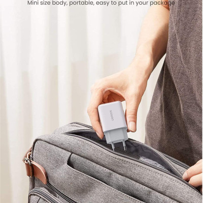 Ugreen UG10133CD122TK 18W QC3.0 màu Trắng Củ sạc nhanh cổng USB - HÀNG CHÍNH HÃNG