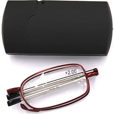 Kính lão gọng xếp 868 màu đỏ tròng lão từ 1 độ đến 4 độ