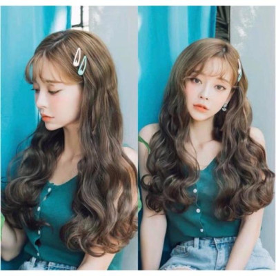Tóc giả chữ u 3/4 xoăn gợn cao cấp